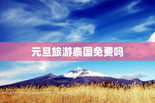 元旦旅游泰国免费吗