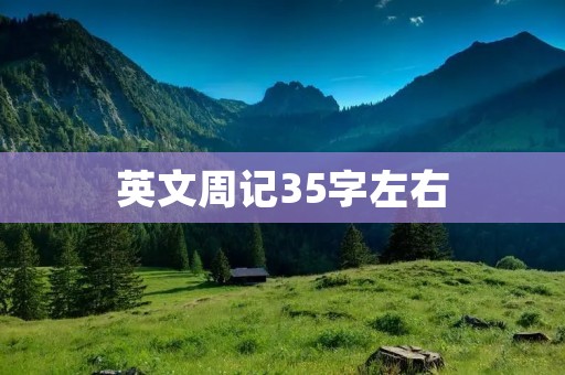 英文周记35字左右