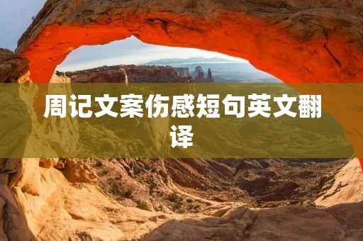 周记文案伤感短句英文翻译