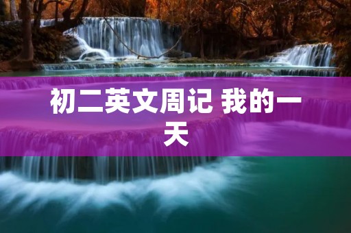 初二英文周记 我的一天