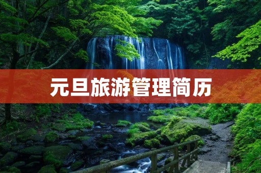元旦旅游管理简历