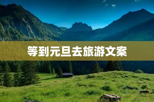 等到元旦去旅游文案