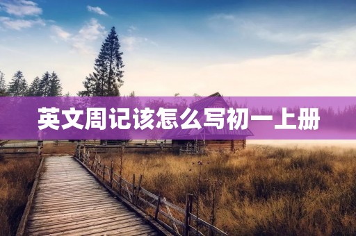 英文周记该怎么写初一上册