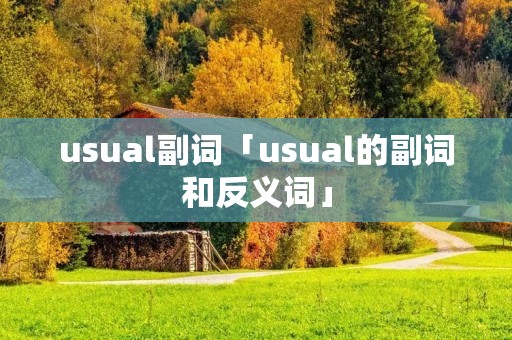 usual副词「usual的副词和反义词」 usual副词「usual的副词和反义词」
