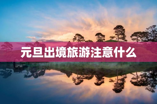 元旦出境旅游注意什么