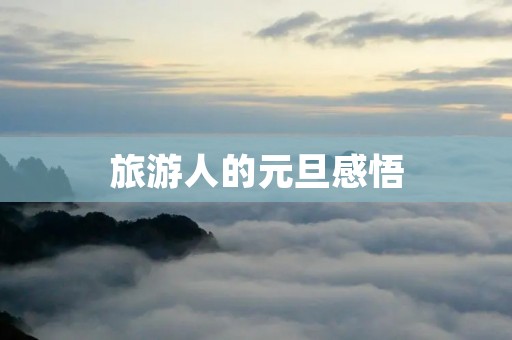 旅游人的元旦感悟