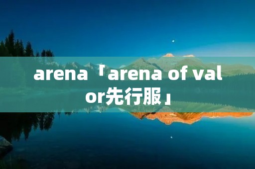 arena「arena of valor先行服」 arena「arena of valor先行服」