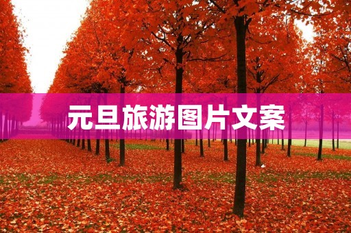 元旦旅游图片文案