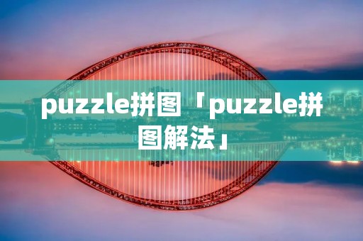 puzzle拼图「puzzle拼图解法」