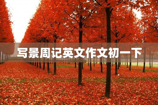写景周记英文作文初一下