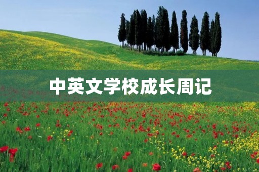中英文学校成长周记