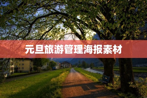 元旦旅游管理海报素材