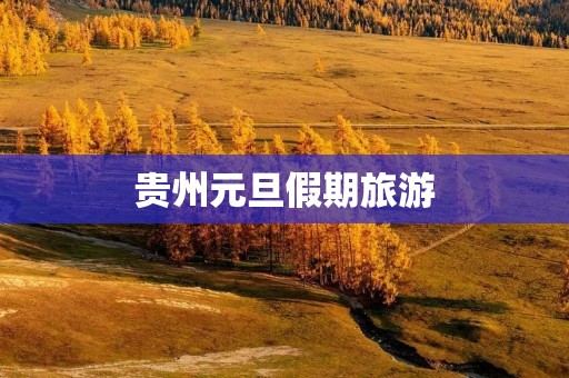贵州元旦假期旅游