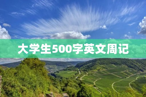 大学生500字英文周记