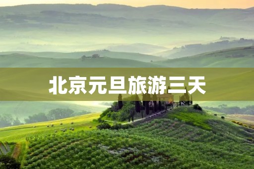北京元旦旅游三天