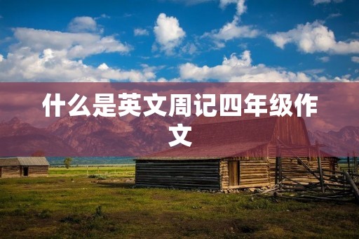 什么是英文周记四年级作文