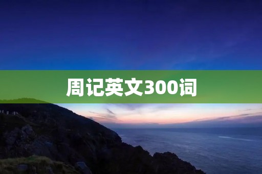 周记英文300词