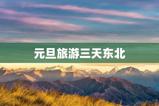 元旦旅游三天东北