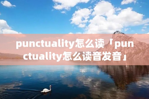 punctuality怎么读「punctuality怎么读音发音」