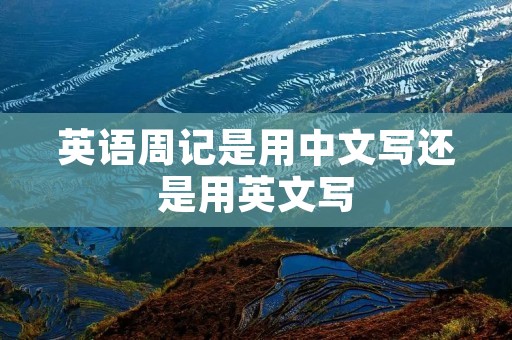 英语周记是用中文写还是用英文写