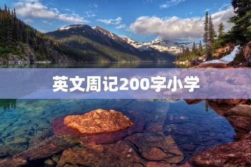 英文周记200字小学