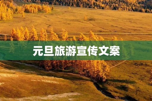 元旦旅游宣传文案
