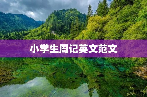 小学生周记英文范文