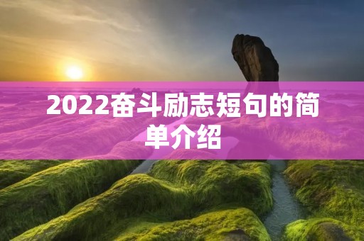2022奋斗励志短句的简单介绍 2022奋斗励志短句的简单介绍