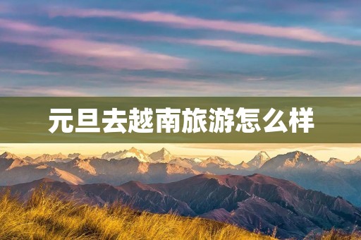 元旦去越南旅游怎么样