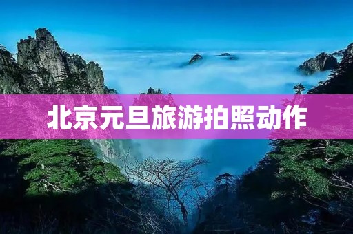 北京元旦旅游拍照动作