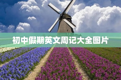 初中假期英文周记大全图片
