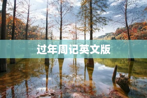 过年周记英文版