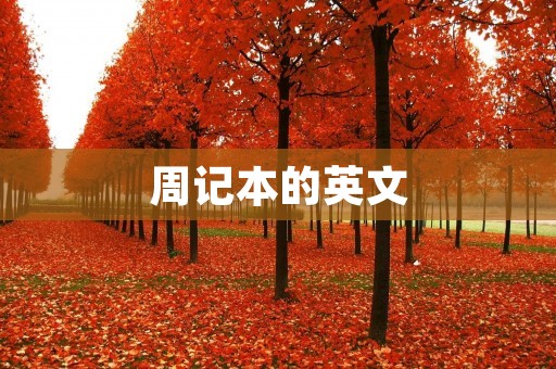 周记本的英文