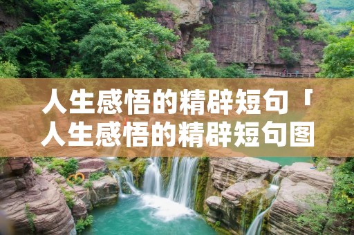 人生感悟的精辟短句「人生感悟的精辟短句图片」