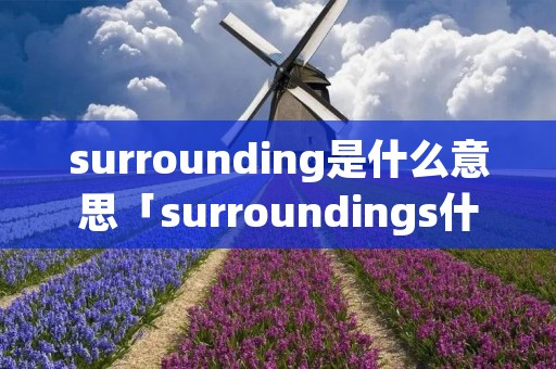 surrounding是什么意思「surroundings什么意思中文」 surrounding是什么意思「surroundings什么意思中文」