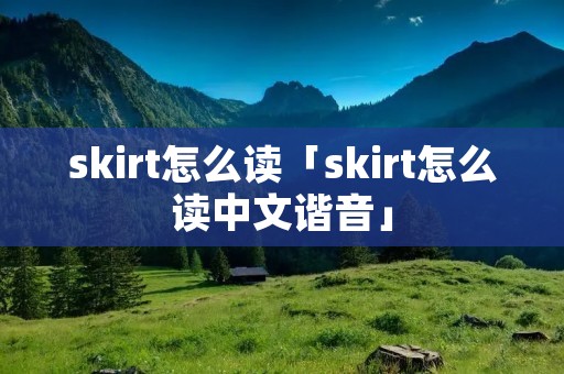 skirt怎么读「skirt怎么读中文谐音」