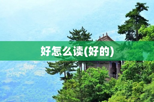 好怎么读(好的)