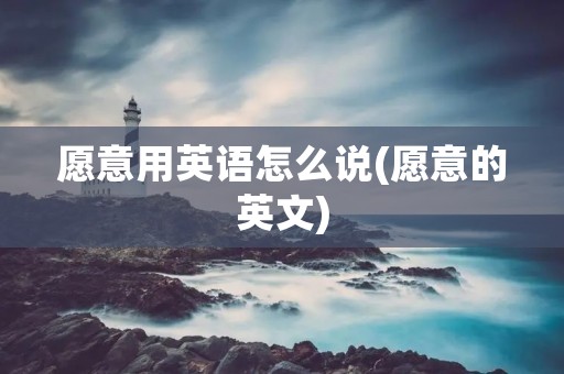 愿意用英语怎么说(愿意的英文)