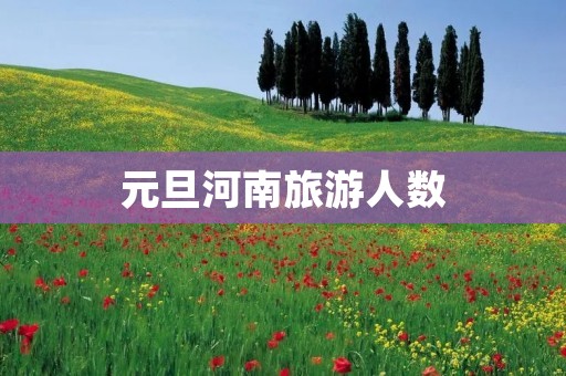 元旦河南旅游人数