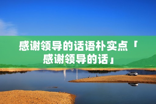 感谢领导的话语朴实点「感谢领导的话」