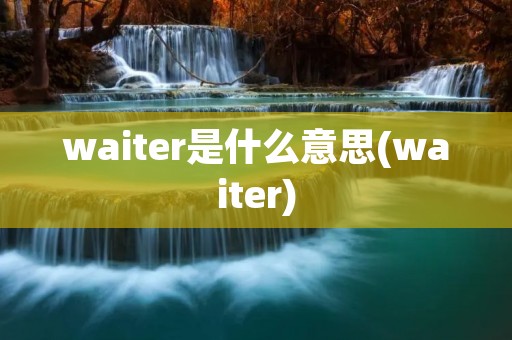 waiter是什么意思(waiter)