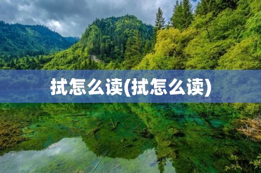 拭怎么读(拭怎么读)