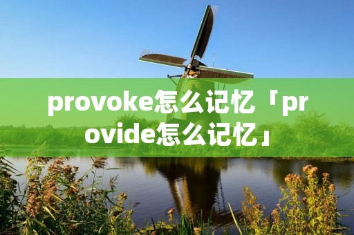 provoke怎么记忆「provide怎么记忆」