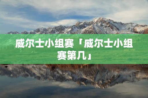 威尔士小组赛「威尔士小组赛第几」
