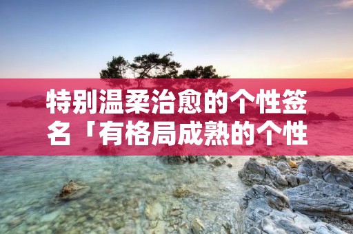 特别温柔治愈的个性签名「有格局成熟的个性签名」