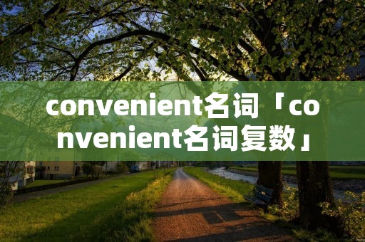 convenient名词「convenient名词复数」 convenient名词「convenient名词复数」