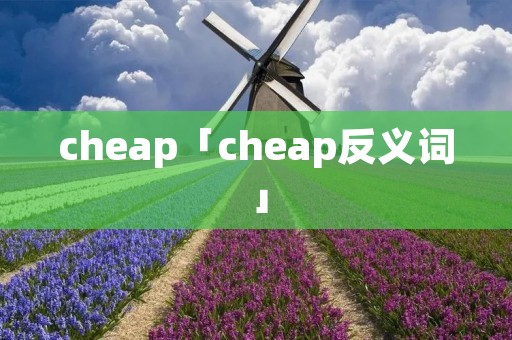 cheap「cheap反义词」