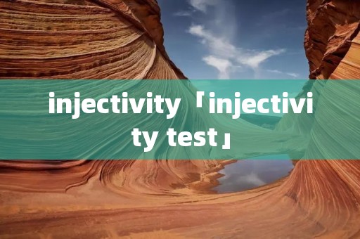 injectivity「injectivity test」