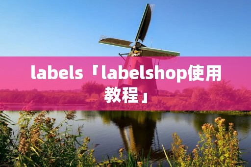 labels「labelshop使用教程」