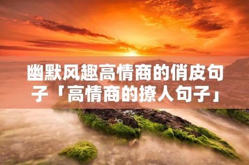 幽默风趣高情商的俏皮句子「高情商的撩人句子」